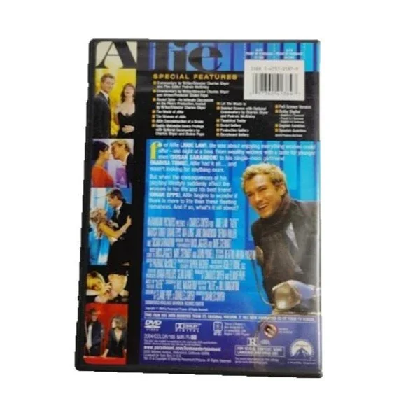 Alfie DVD Movie 2004 Collectors Edition Drama Comedy Romance R Jude Law - Picture 3 of 3